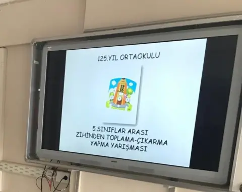125. Yıl Ortaokulu - Zihinden İşlemler Yarışmamız