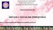 Ceyhan Devlet Hastanesi Bekir Özer Anaokulu - DİLİMİZİN ZENGİNLİKLERİ PROJESİ