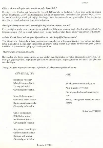 Çobanoğlu Ticaret Mesleki ve Teknik Anadolu Lisesi - okul dergisi 2015