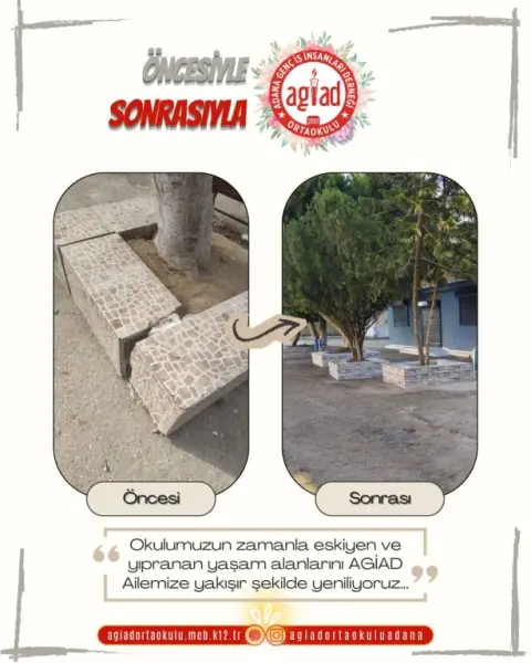 Adana Genç İş İnsanları Derneği Ortaokulu - Okul Yenileme Çalışmalarımız