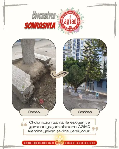 Adana Genç İş İnsanları Derneği Ortaokulu - Okul Yenileme Çalışmalarımız
