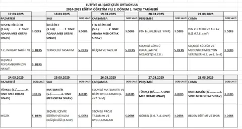 Lütfiye Ali Şadi Çelik Ortaokulu - Okulumuz