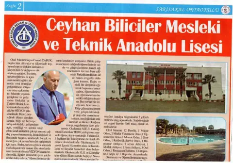 Ceyhan Biliciler Turizm Mesleki ve Teknik Anadolu Lisesi - Basında Okulumuz