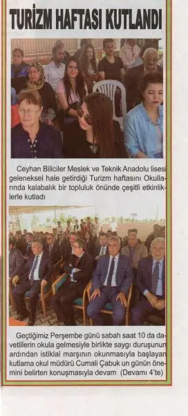 Ceyhan Biliciler Turizm Mesleki ve Teknik Anadolu Lisesi - Basında Okulumuz