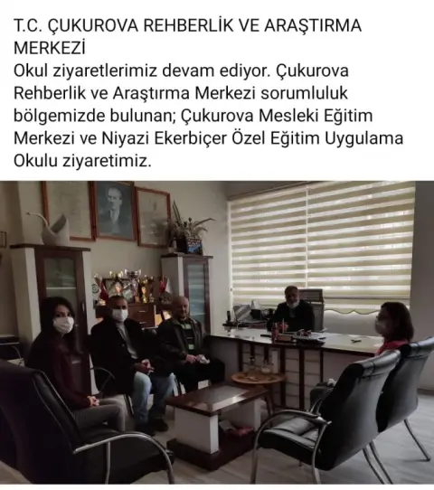 Çukurova Rehberlik ve Araştırma Merkezi - Okul Ziyaretleri