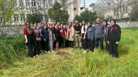 Gülbahçesi Kız Anadolu Lisesi - agaç ekimi