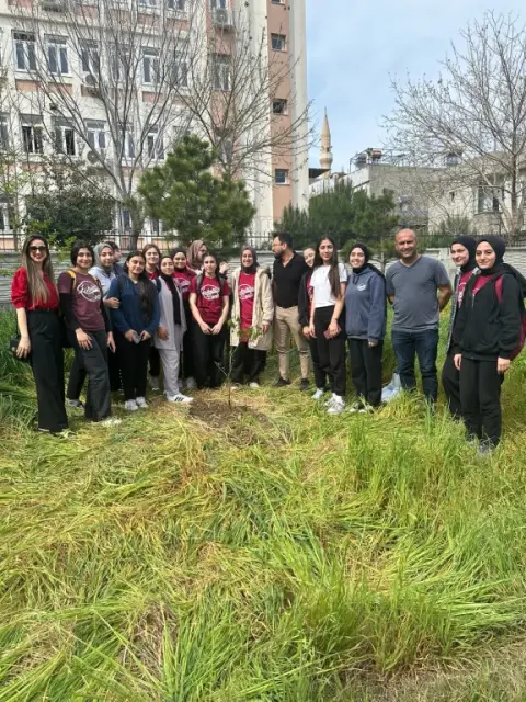 Gülbahçesi Kız Anadolu Lisesi - agaç ekimi