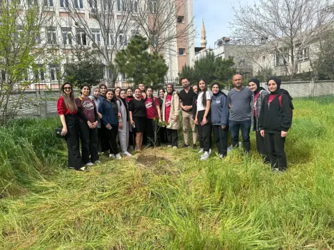 Gülbahçesi Kız Anadolu Lisesi - agaç ekimi