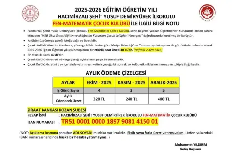 Hacımirzalı Şehit Yusuf Demiryürek İlkokulu - Albüm