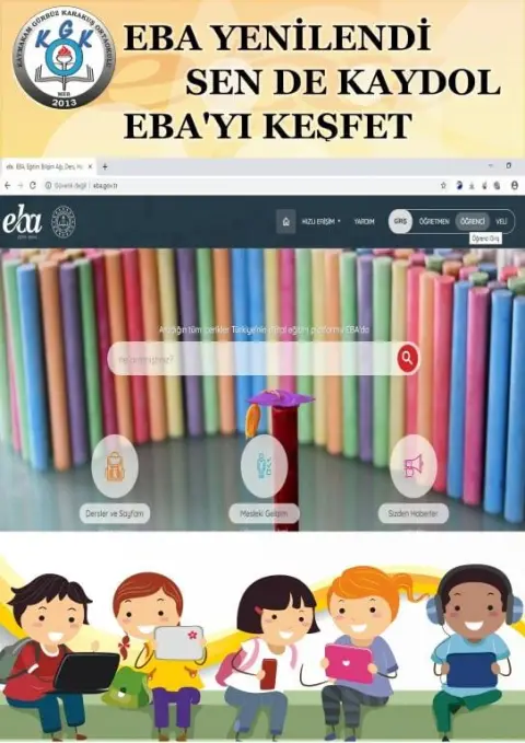 Kaymakam Gürbüz Karakuş Ortaokulu - EBA Tanıtım ve Bilgilendirici Afişler