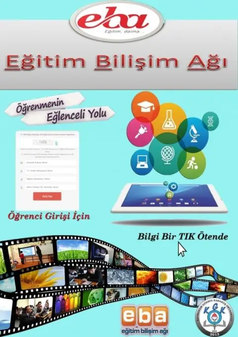 Kaymakam Gürbüz Karakuş Ortaokulu - EBA Tanıtım ve Bilgilendirici Afişler