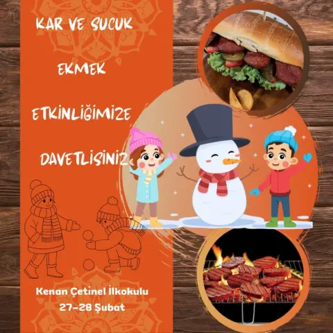 Kenan Çetinel İlkokulu - Kar-sucuk etkinliği