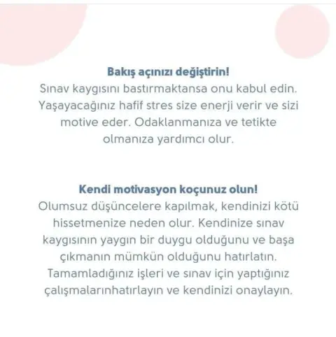 Kılıçlı Ahmet Akyürek Ortaokulu - sına kaygısıyla nasıl baş ederim?