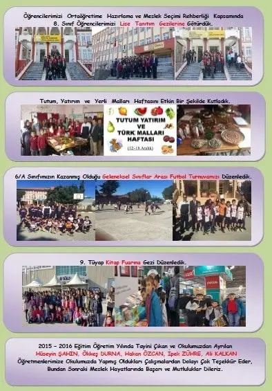 Kızılkaş Şehit Metehan Şahbaz İlkokulu - OKUL BÜLTENİ