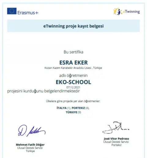 Kozan Kazım Karabekir Anadolu Lisesi - eTWİNNİNG PROJESİ