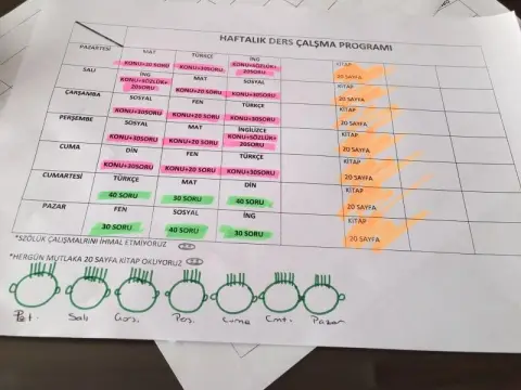 Şadiye Mustafa Caf Ortaokulu - Çalışma Kağıdı