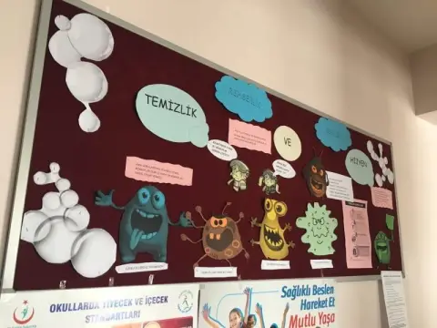 Şadiye Mustafa Caf Ortaokulu - Temizlik Panomuz