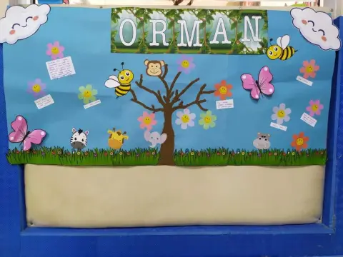 Sarıçam Özel Eğitim Anaokulu - Okullarda Orman Panolar