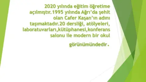 Şehit Cafer Kaşan Anadolu Lisesi - OKULUMUZU TANIYALIM