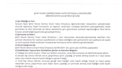 Şehit Murat Demirçi İmam Hatip Ortaokulu - etkinlikler