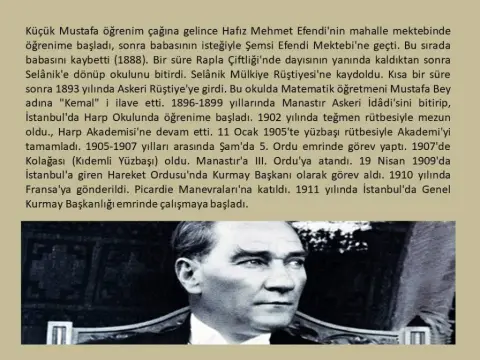 Şehit Nihat Şener Ortaokulu - ATATÜRKÜN HAYATI