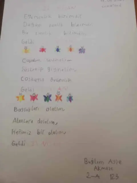 Semiha Yücel Akdeğirmen İlkokulu - 23 nisan 2020