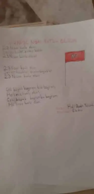 Semiha Yücel Akdeğirmen İlkokulu - 23 nisan 2020