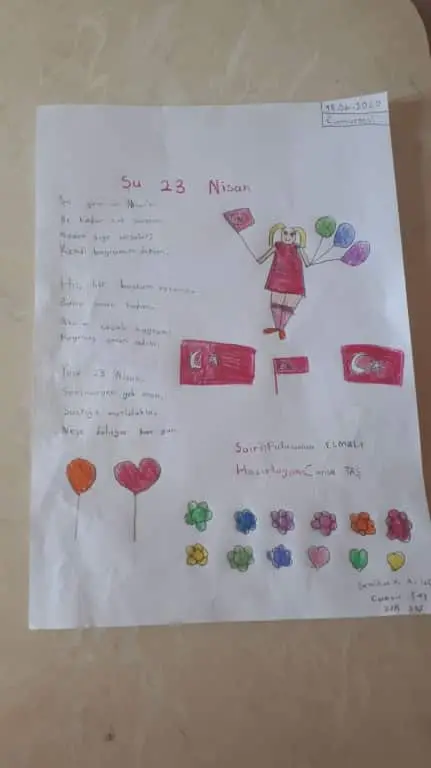Semiha Yücel Akdeğirmen İlkokulu - 23 nisan 2020