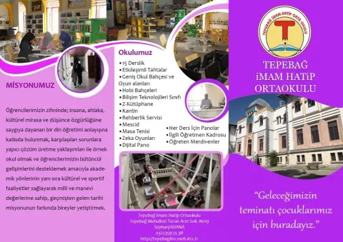 Tepebağ İmam Hatip Ortaokulu - broşür