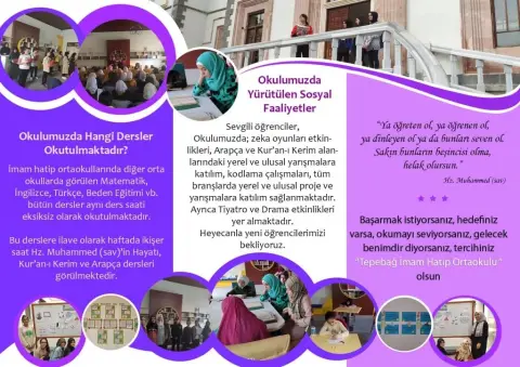 Tepebağ İmam Hatip Ortaokulu - broşür