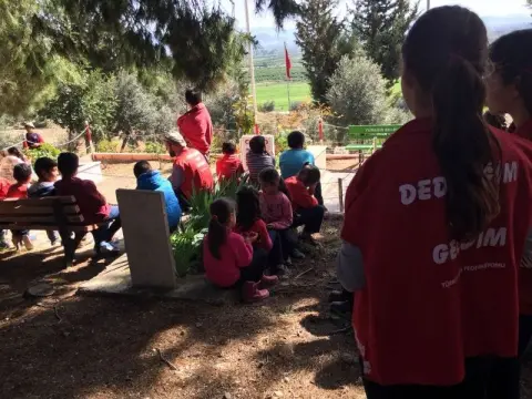 Yüksekören Şehit Ferdi Özkan Ortaokulu - ŞEHİDİMİZİ ZİYARET ETTİK